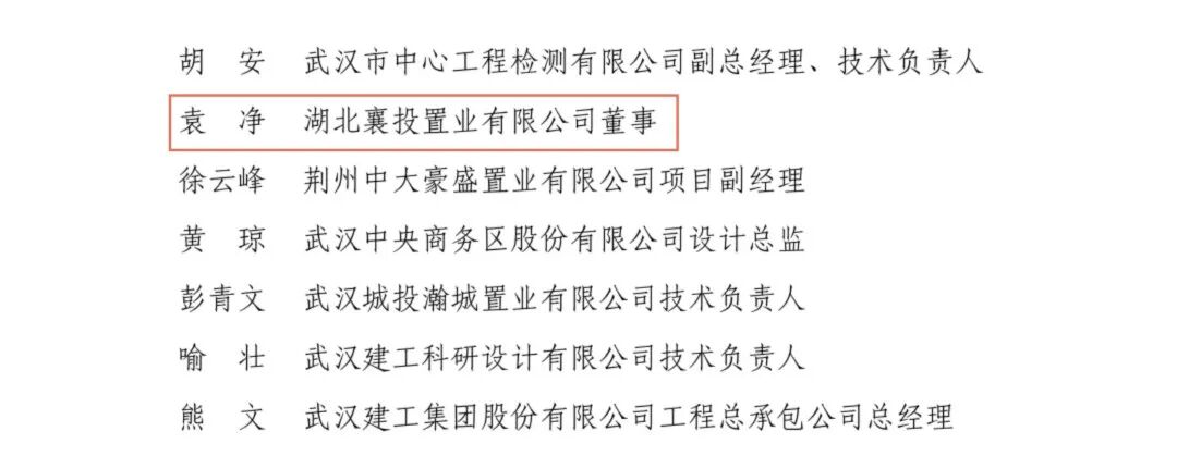 喜报｜襄投置业袁净入选中国房协广厦奖评审专家库成员